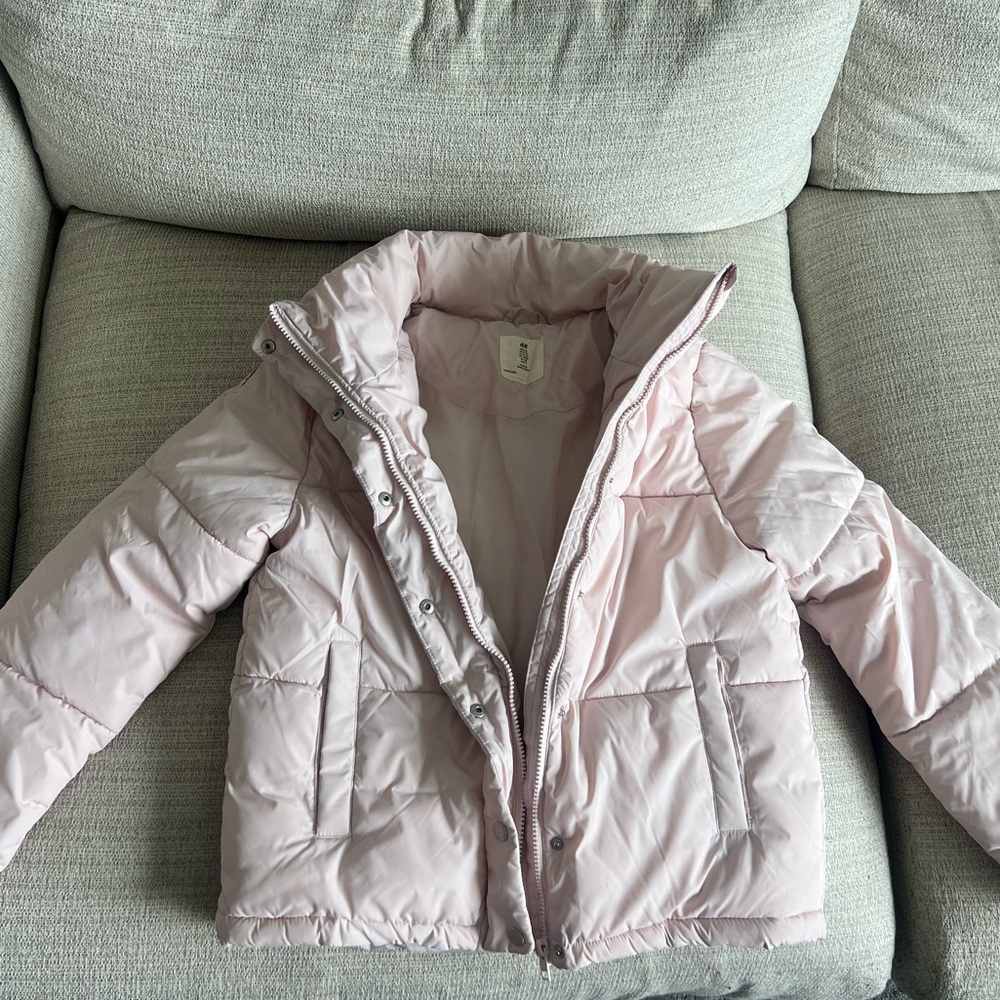Pale Pink (Windbreaker material) Snow Jacket from H&M